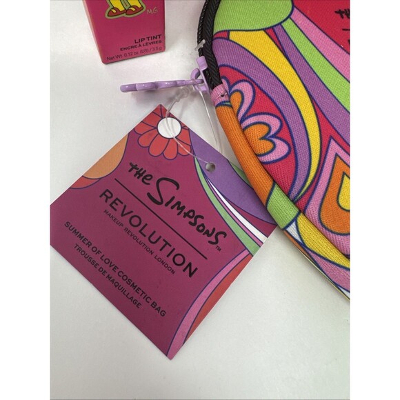 LOT 5 Simpsons Summer Of Love Revolution Makeup Set Brush Cosmetic Bag Shadow - Picture 3 of 13